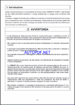 YANMAR B7 MANUALE D’USO E DI MANUTENZIONE