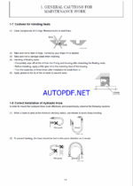 YANMAR VIO80-1A Crawler excavators SERVICE MANUAL