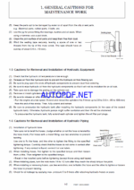 YANMAR VIO80-1A YCEE Crawler excavators SERVICE MANUAL