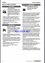 YANMAR 3TNV88F SERVICE MANUAL