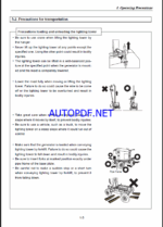 YANMAR ELB 44SC, ELB 114BC, ELB 144BW, ELB 144BS OPERATION & MAINTENANCE MANUAL