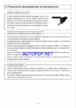 YANMAR ELB 114BC, ELB 144BW ELB 144BS, ELB 44SC MANUALE D’USO E DI MANUTENZIONE