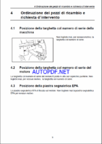 YANMAR SV05 ,SV08, ViO10 MANUALE D’USO E DI MANUTENZIONE