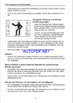 YANMAR SV05, SV08, ViO10 BEDIENUNGS UND WARTUNGSANLEITUNG