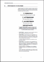 YANMAR ViO15 ,ViO20, ViO25 ,ViO3035, ViO4555 MANUALE D’USO E DI MANUTENZIONE