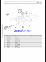 AMX 18 St V Spare EXCAVATORS Parts Catalog (DE)
