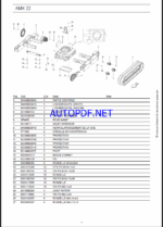 AMX 22 St V Spare EXCAVATORS Parts Catalog (DE)