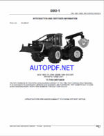 John Deere 748H, 848H SKIDDERS Parts Catalog (PC10033 (Apr-07)
