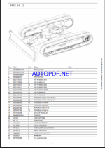 AMX 24 St V Spare EXCAVATORS Parts Catalog (DE)