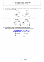 YANMAR B7-3 Crawler excavators SERVICE MANUAL