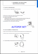 YANMAR SV100-1 Crawler excavators SERVICE MANUAL