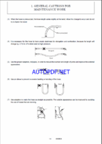 YANMAR SV20 Crawler excavators SERVICE MANUAL