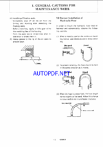 YANMAR VIO40-1 Crawler excavators SERVICE MANUAL