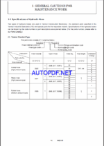YANMAR SV08-1 Lighting towers SERVICE MANUAL