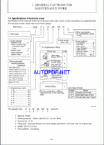YANMAR VIO80-1A Crawler excavators SERVICE MANUAL