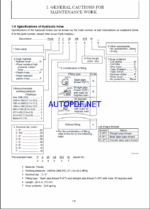 YANMAR VIO80-1A YCEE Crawler excavators SERVICE MANUAL