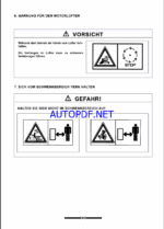 YANMAR B55W BEDIENUNGS- UND WARTUNGSANLEITUNG
