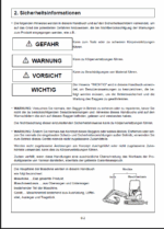 YANMAR ViO20 BEDIENUNGS & WARTUNGSANLEITUNG