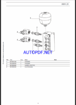 AMX 28-2 T3A Spare EXCAVATORS Parts Catalog (DE)