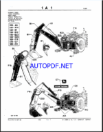 John Deere 9505, 9510, 9511 BACKHOES Parts Catalog