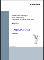 ACR 70 D Spare LIGHT COMPACTION Parts Catalog
