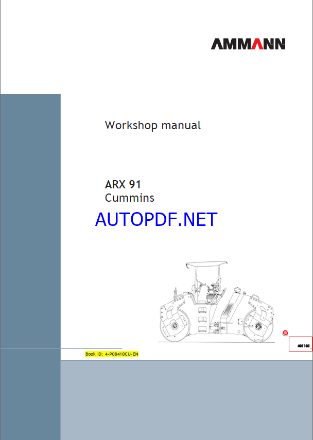 ARX 91 BS3 (Cummins) HEAVY COMPACTOR Workshop Manual
