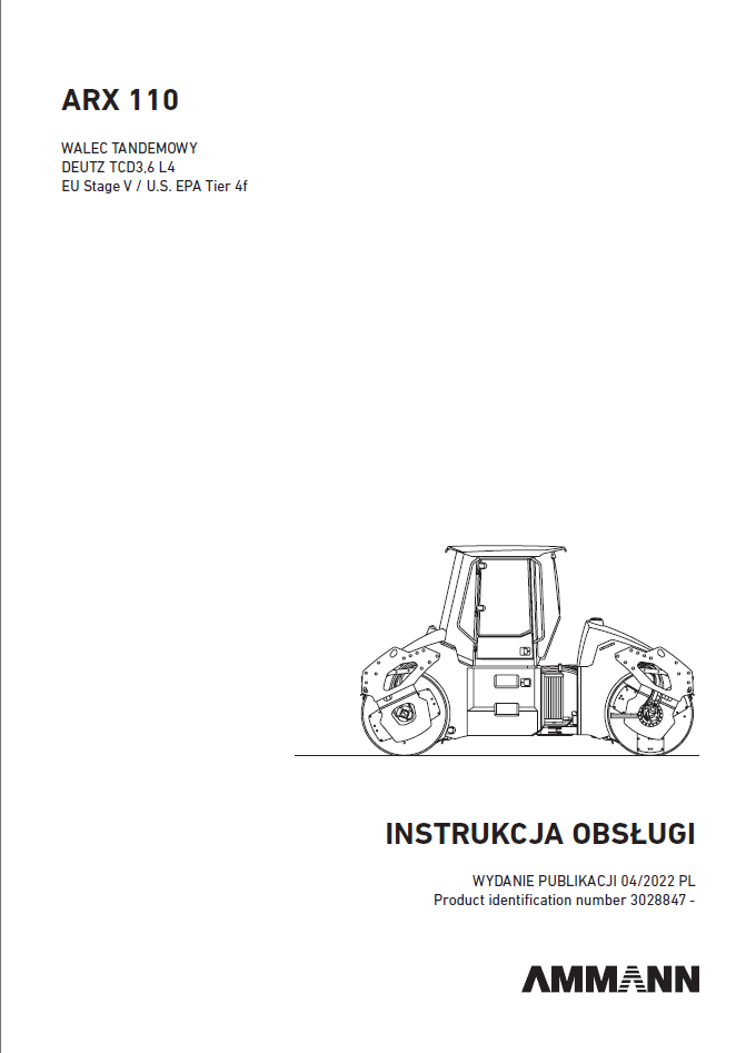 ARX 110 & ARX 110C StV HEAVY COMPACTOR Operating Manual