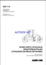 ARX 110 & ARX 110C StV Spare HEAVY COMPACTOR Parts Catalog