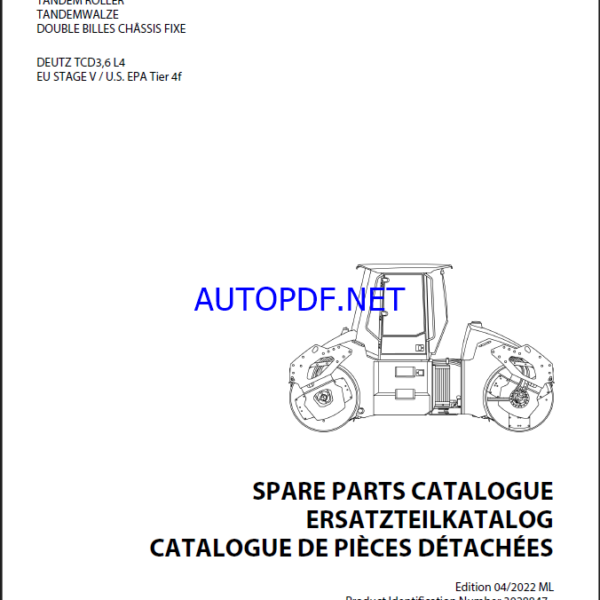 ARX 110 & ARX 110C StV Spare HEAVY COMPACTOR Parts Catalog