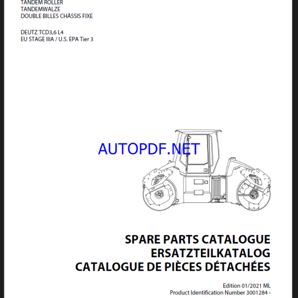 ARX 110 & ARX 110C T3 HEAVY COMPACTOR Parts Catalog