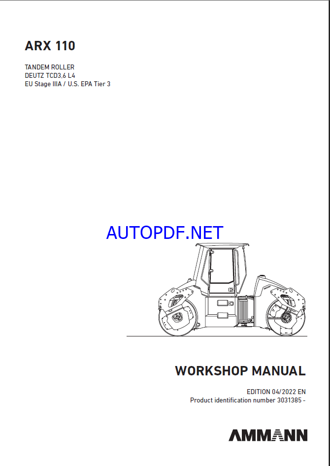 ARX 110 & ARX 110C T3 HEAVY COMPACTOR Workshop Manual