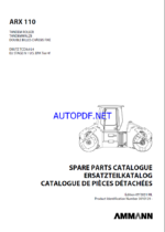 ARX 110 & ARX 110C T4f Spare HEAVY COMPACTOR Parts Catalog