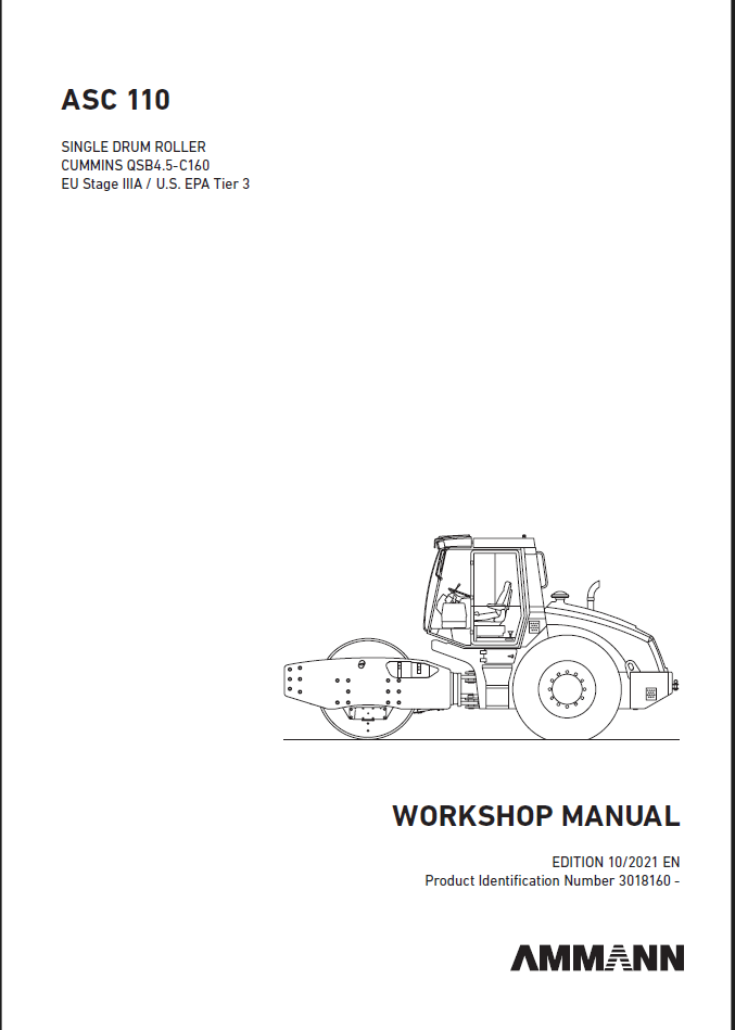 ASC 110 T3 HEAVY COMPACTOR Workshop Manual