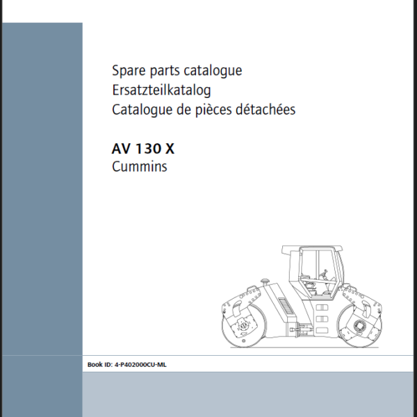 AV 130 X T3 Spare HEAVY COMPACTOR Parts Catalog