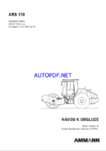 ARS 110 St V HEAVY COMPACTOR Operating Manual