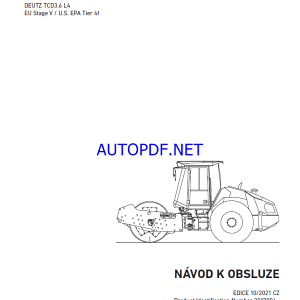 ARS 110 St V HEAVY COMPACTOR Operating Manual