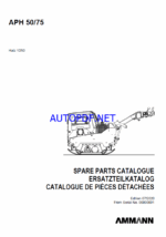 APH 50-75 Spare LIGHT COMPACTION Parts Catalog