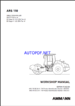 ARS 110 St V HEAVY COMPACTOR Workshop Manual