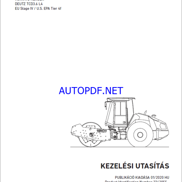 ARS 110 T4f HEAVY COMPACTOR Operating Manual