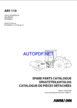 ARS 110 T4f Spare HEAVY COMPACTOR Parts Catalog