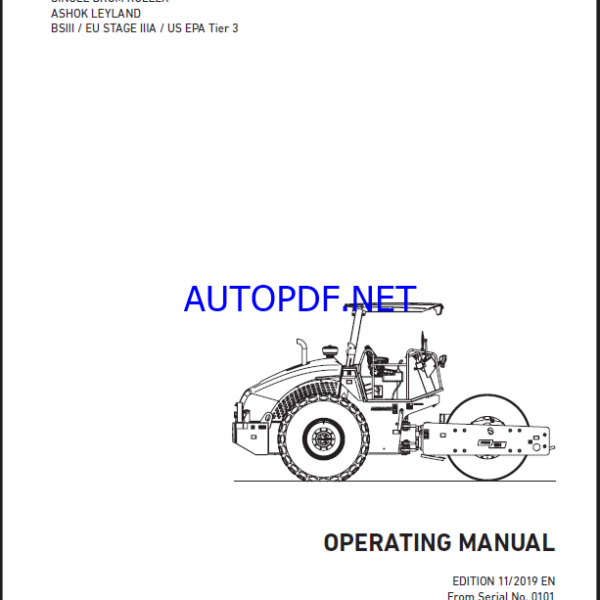 ARS 121 BS3 HEAVY COMPACTOR Operating Manual