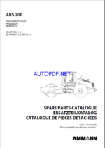 ARS 200 St V Spare HEAVY COMPACTOR Parts Catalog
