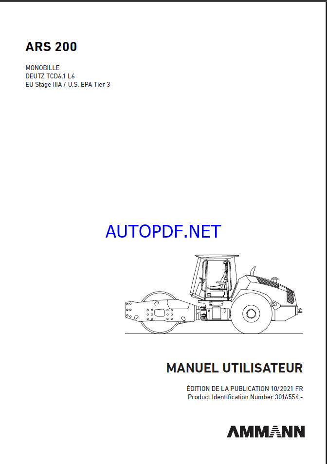 ARS 200 T3 HEAVY COMPACTOR Operating Manual