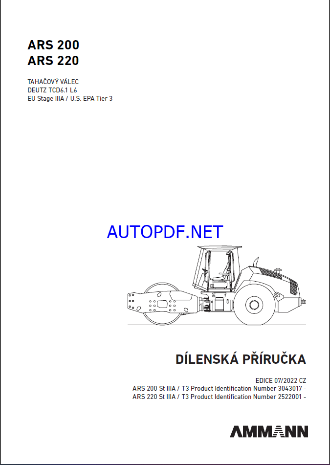 ARS 200 T3 HEAVY COMPACTOR Workshop Manual