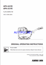 APH 60-85 LIGHT COMPACTION Operating Manual