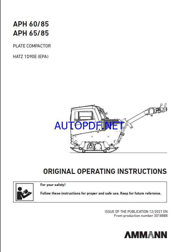 APH 60-85 LIGHT COMPACTION Operating Manual