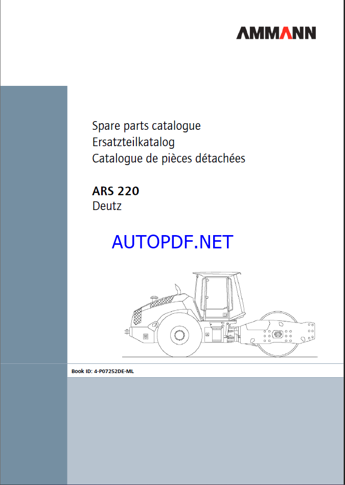 ARS 220 T3 Spare HEAVY COMPACTOR Parts Catalog
