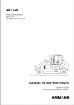 ART 240 T4f HEAVY COMPACTOR Operating Manual