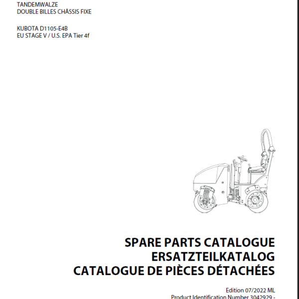 ARX 16-2 & ARX 16-2C St V HEAVY COMPACTOR Spare Parts Catalog