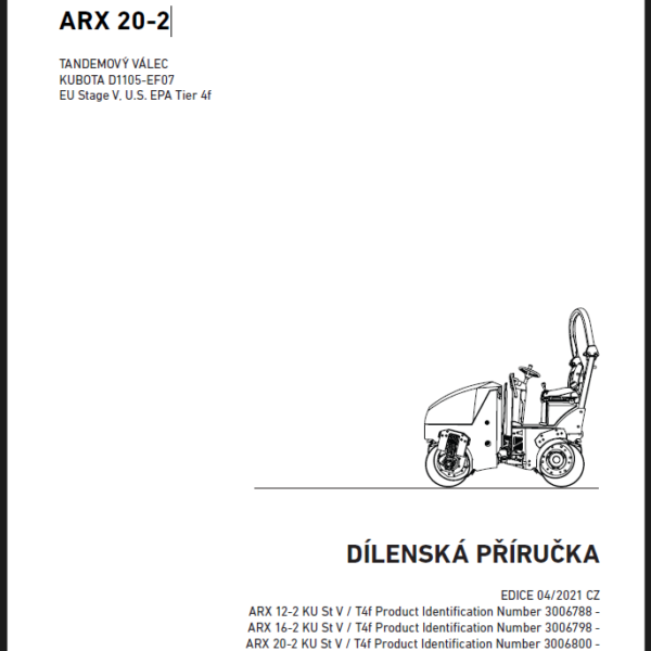 ARX 20-2 St V HEAVY COMPACTOR Workshop Manual
